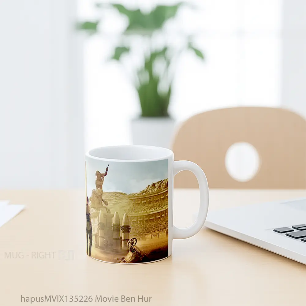 Mug Movie Ben Hur Gelas Keramik Unik - All-side / Desain