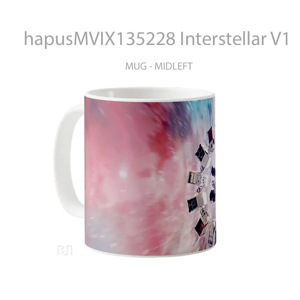 Mug Interstellar V1 Gelas Film - All-side / Desain