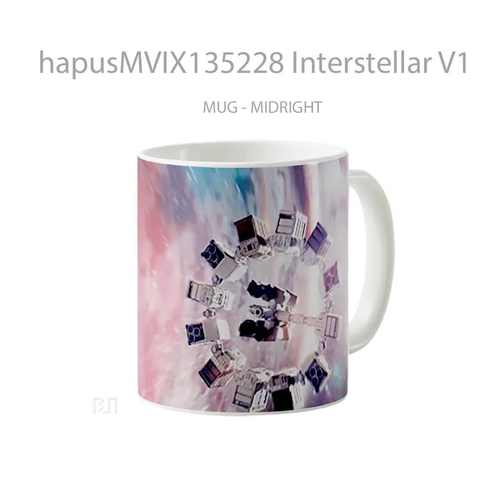 Mug Interstellar V1 Gelas Film - All-side / Desain