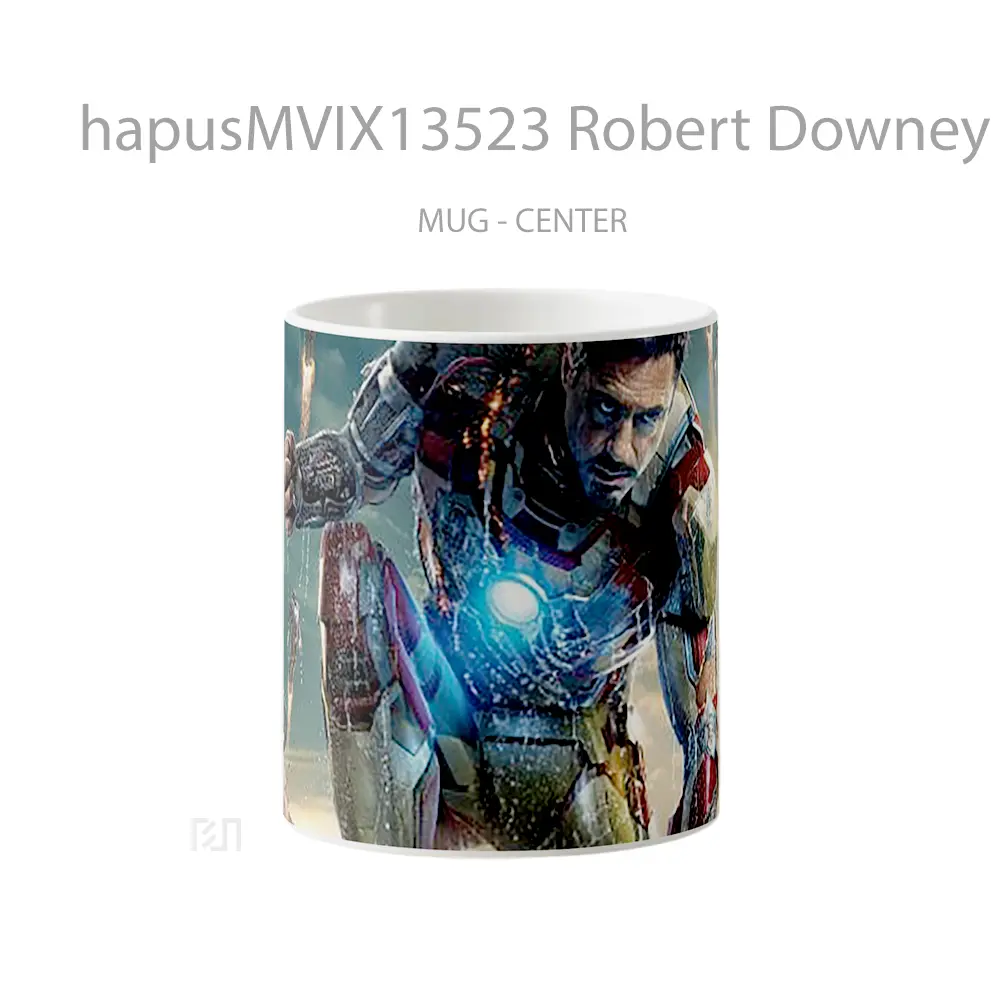 Mug Robert Downey Jr In Iron Man 3 V1 Gelas Superhero