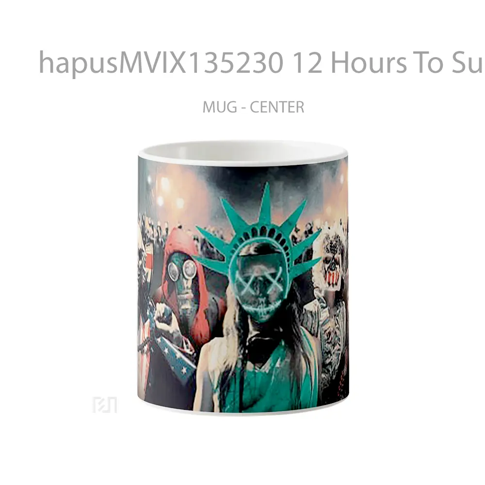 Mug 12 Hours To Survive Gelas Keramik Unik