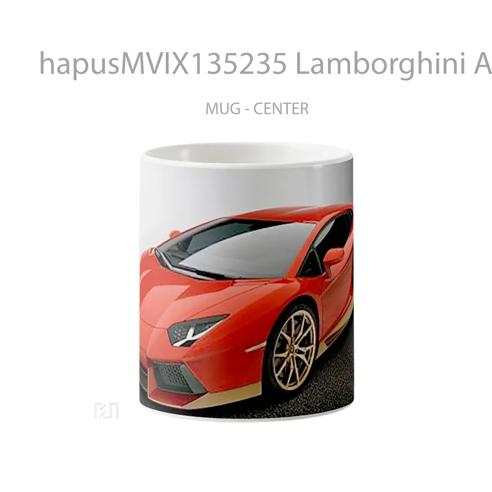 Mug Lamborghini Aventador Lp 700 4 Red Cangkir Mobil