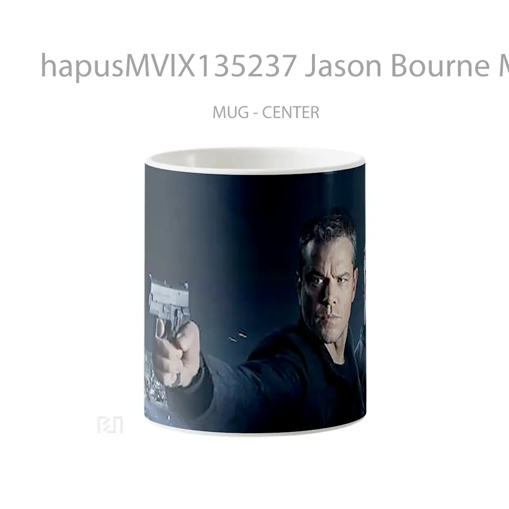 Mug Jason Bourne Movie Gelas Keramik Unik