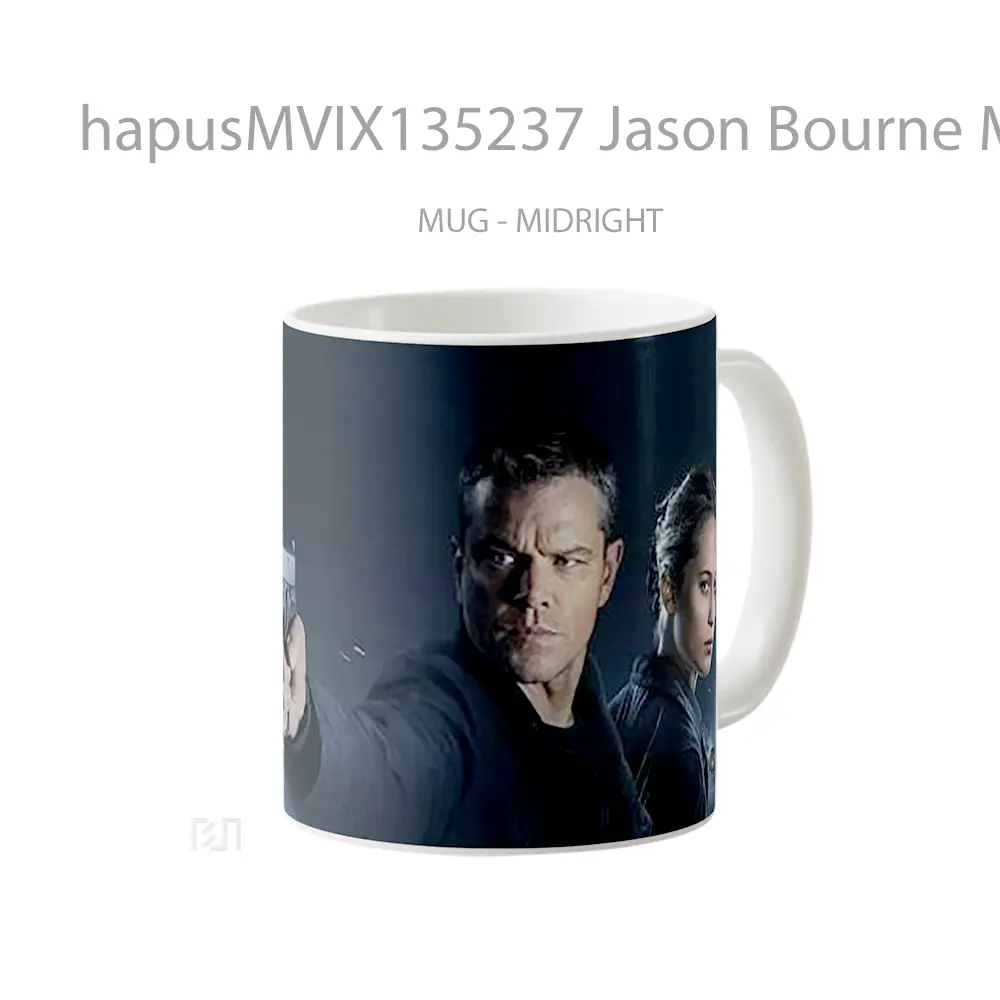 Mug Jason Bourne Movie Gelas Keramik Unik - All-side / Desain