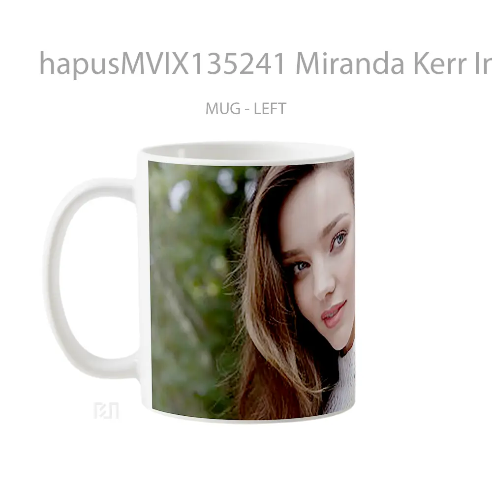 Mug Miranda Kerr In A Garden Gelas Pemandangan Alam - All-side / Desain