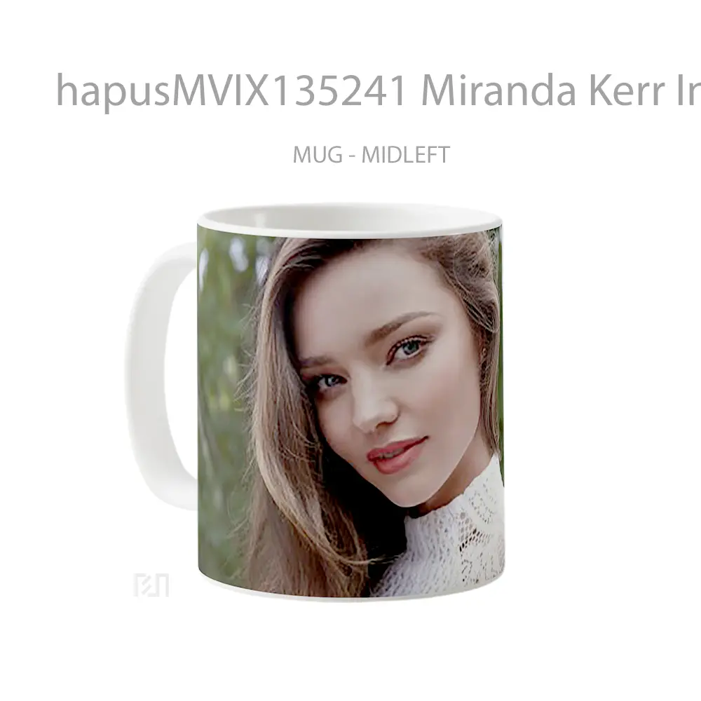 Mug Miranda Kerr In A Garden Gelas Pemandangan Alam - All-side / Desain