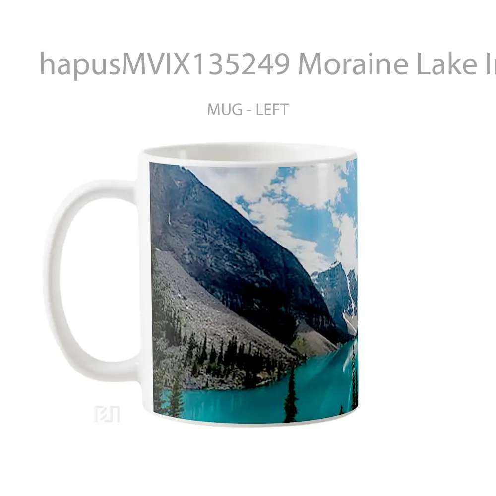 Mug Moraine Lake In Canada Gelas Pemandangan Alam - All-side / Desain