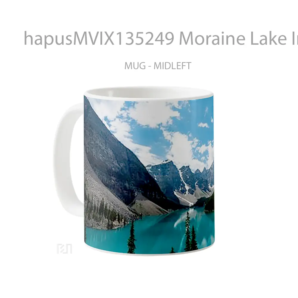 Mug Moraine Lake In Canada Gelas Pemandangan Alam - All-side / Desain