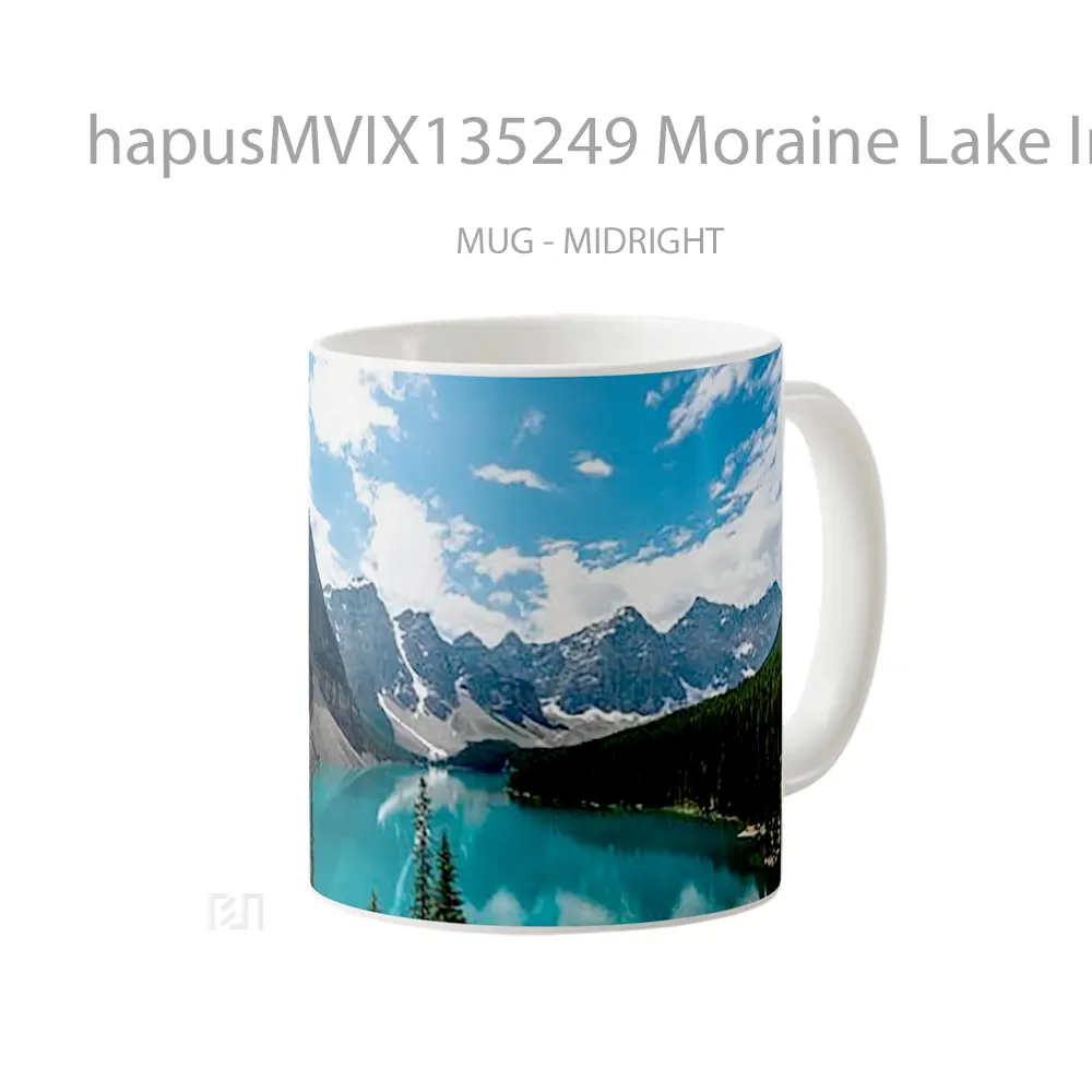 Mug Moraine Lake In Canada Gelas Pemandangan Alam - All-side / Desain