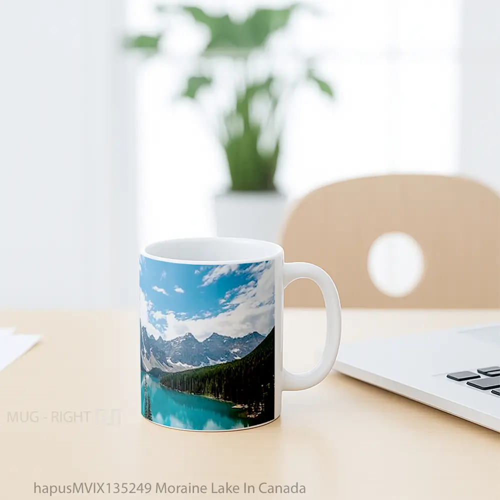 Mug Moraine Lake In Canada Gelas Pemandangan Alam - All-side / Desain