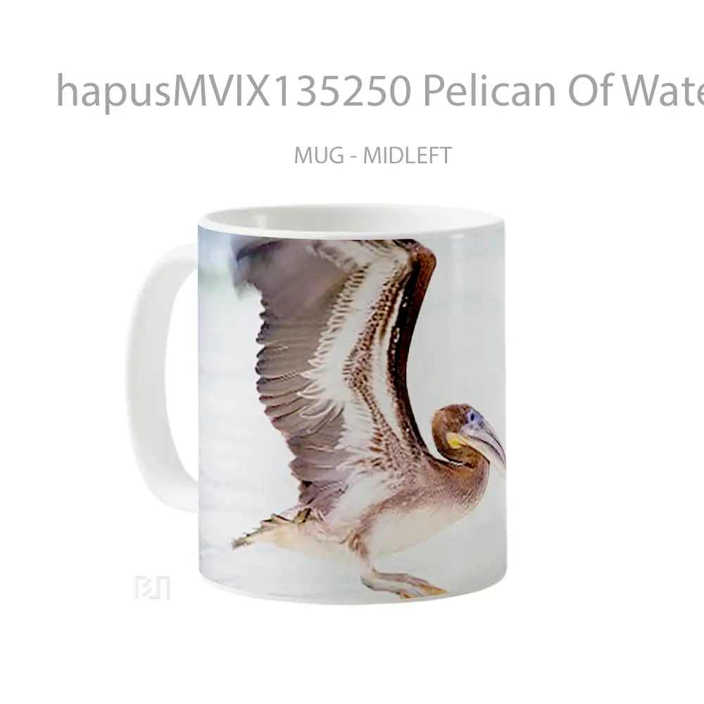 Mug Pelican Of Water Gelas Pemandangan Alam - All-side / Desain