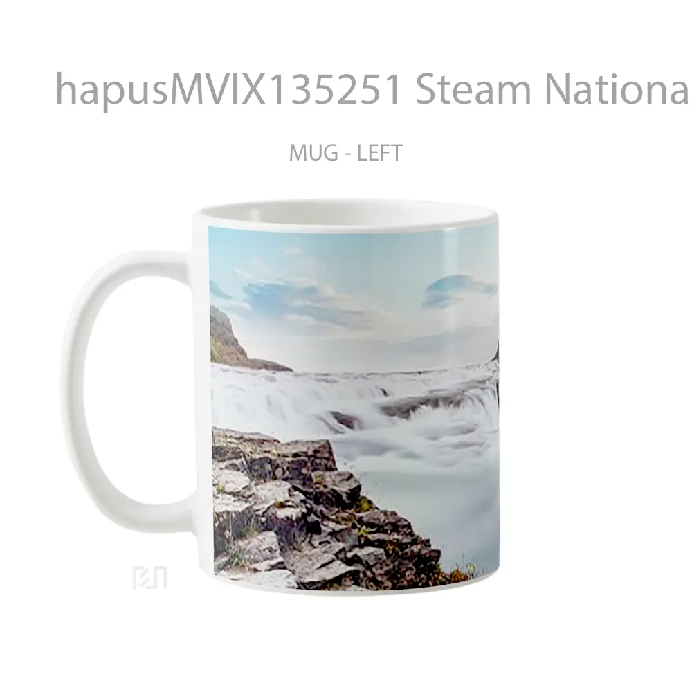 Mug Steam National Park Thingvellir In Iceland Gelas Keramik Unik - All-side / Desain