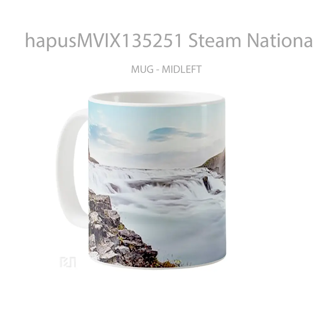 Mug Steam National Park Thingvellir In Iceland Gelas Keramik Unik - All-side / Desain