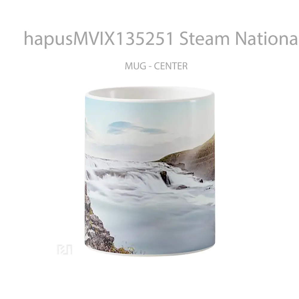 Mug Steam National Park Thingvellir In Iceland Gelas Keramik Unik