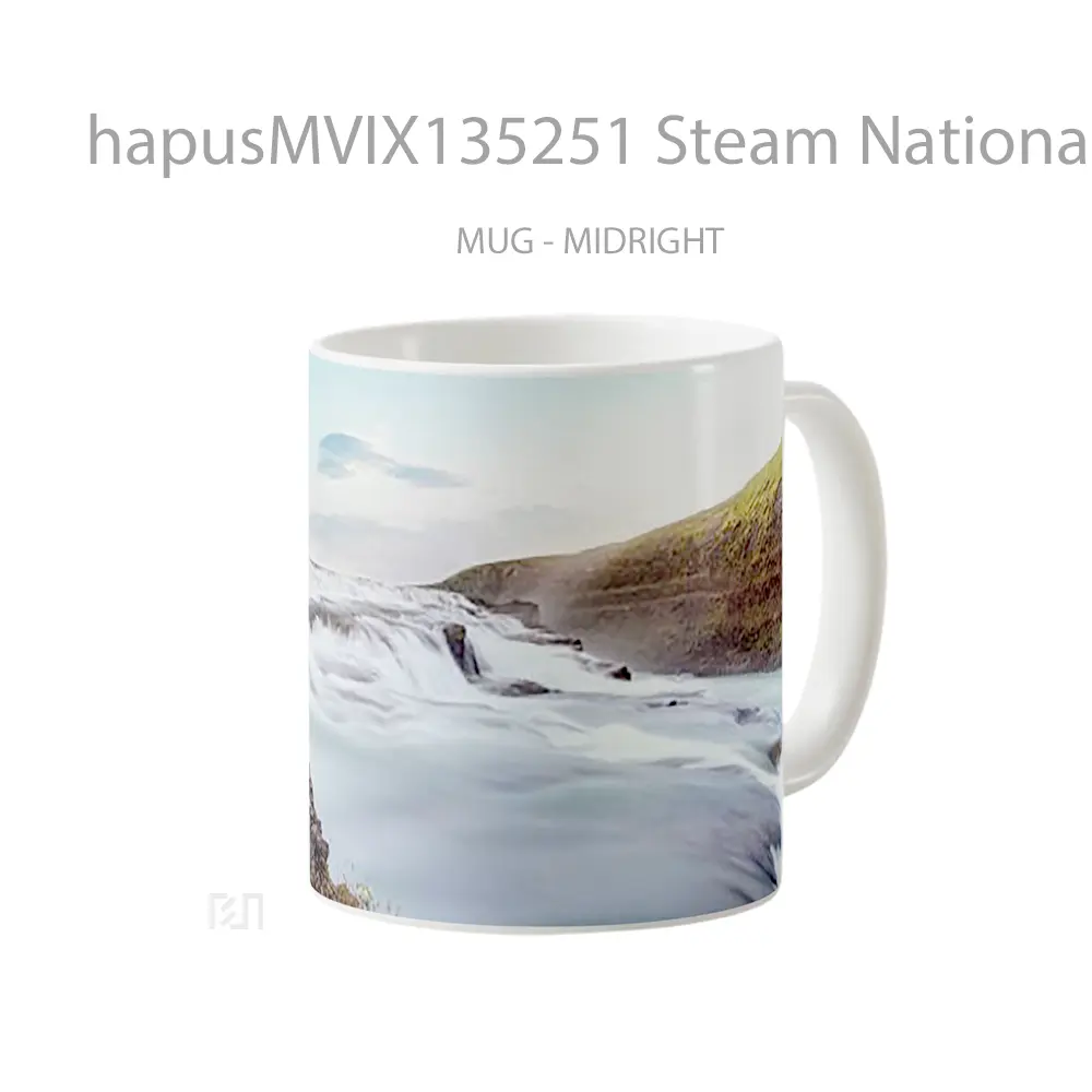 Mug Steam National Park Thingvellir In Iceland Gelas Keramik Unik - All-side / Desain