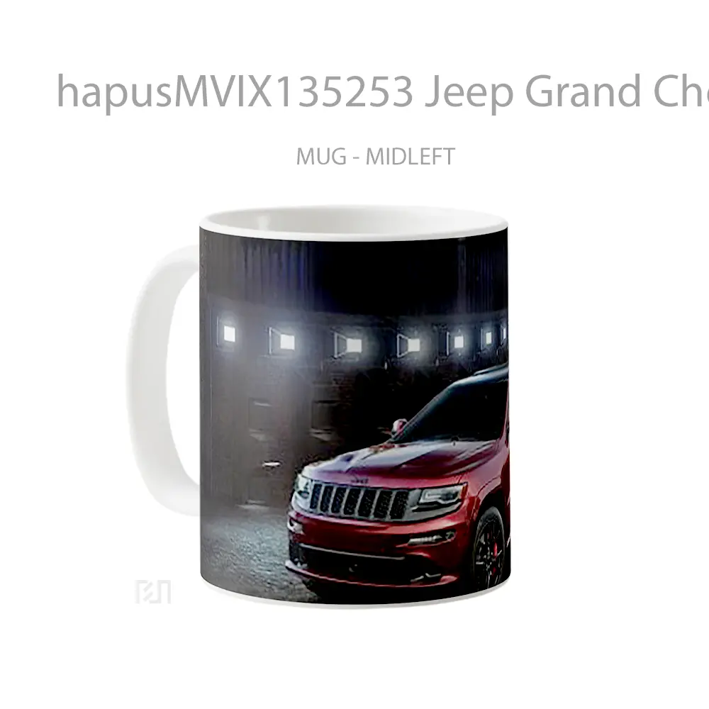 Mug Jeep Grand Cherokee Srt Cangkir Mobil - All-side / Desain
