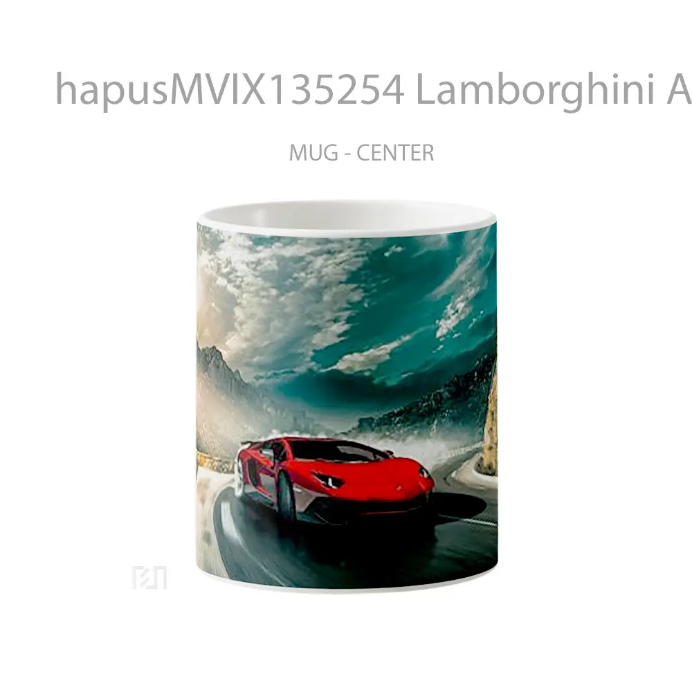 Mug Lamborghini Aventador Sv Lp750 4 Cangkir Mobil