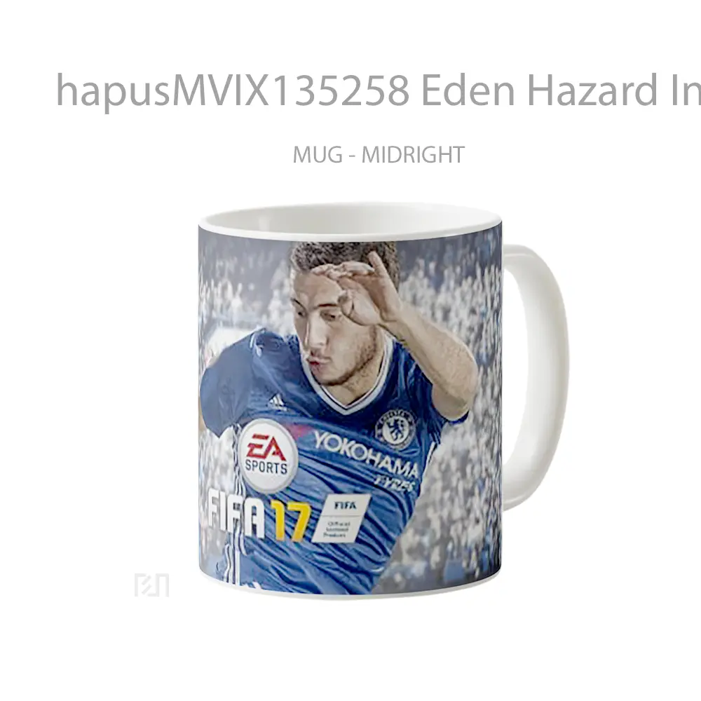 Mug Eden Hazard In Fifa 17 Gelas Keramik Unik - All-side / Desain
