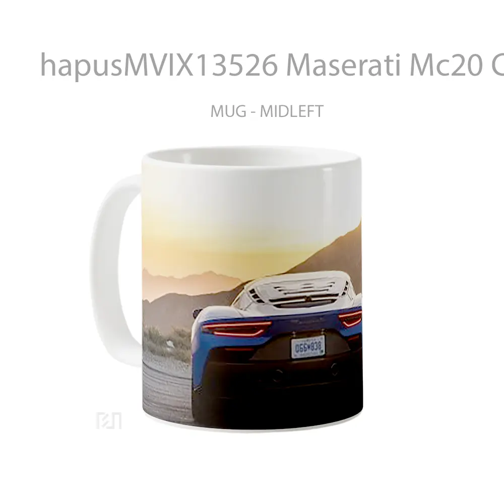 Mug Maserati Mc20 Coup Rear Gelas Keramik Unik - All-side / Desain