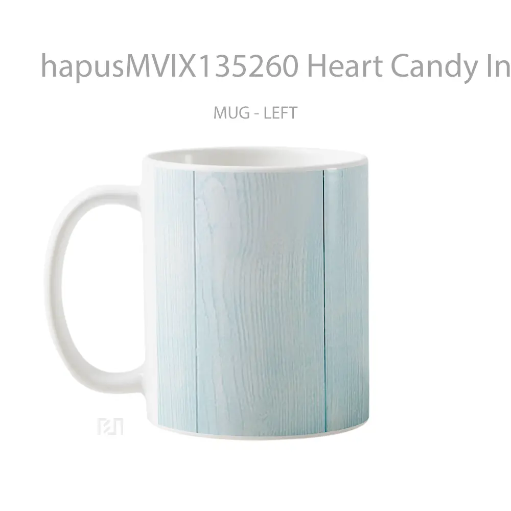 Mug Heart Candy In A Jar Gelas Keramik Unik - All-side / Desain