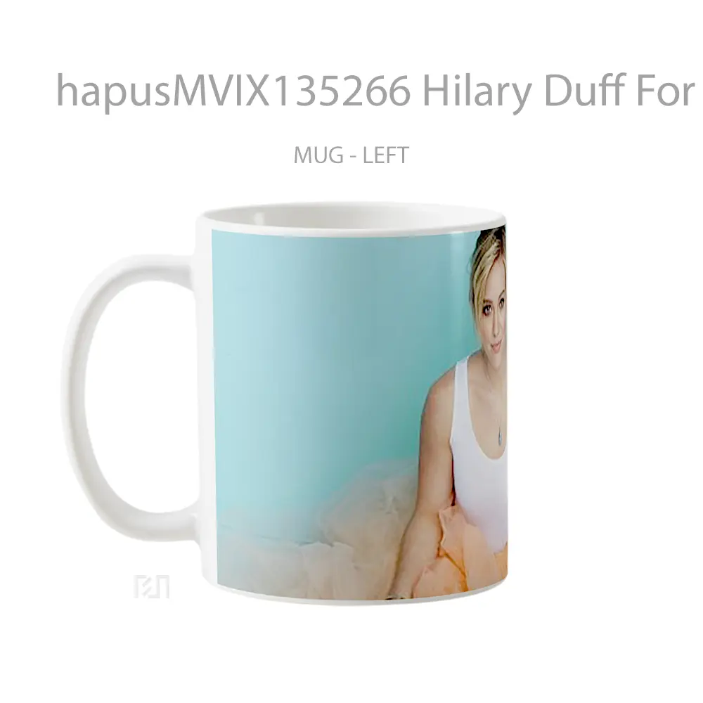 Mug Hilary Duff For Redbook Magazine Gelas Keramik Unik - All-side / Desain