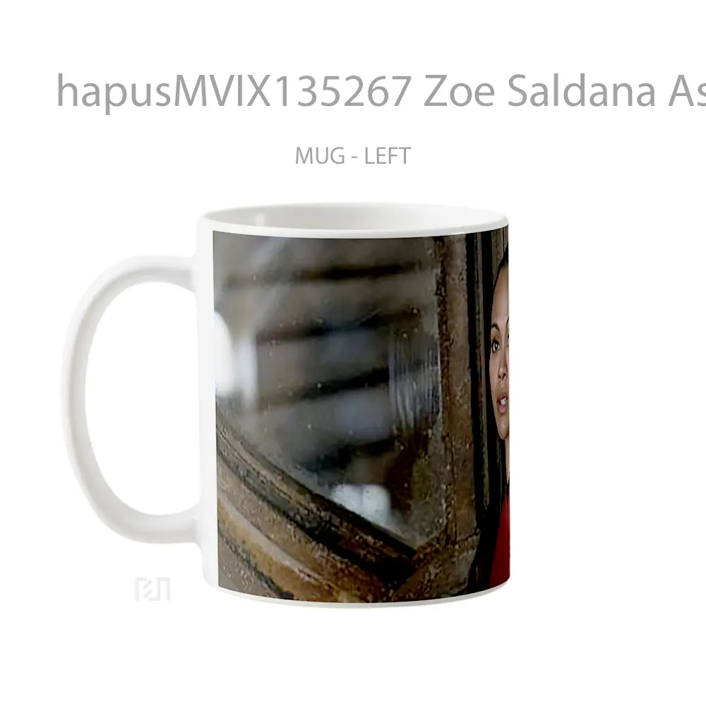 Mug Zoe Saldana As Nyota Uhura Gelas Keramik Unik - All-side / Desain