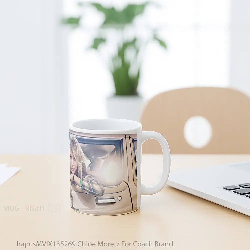 Mug Chloe Moretz For Coach Brand Gelas Keramik Unik - All-side / Desain