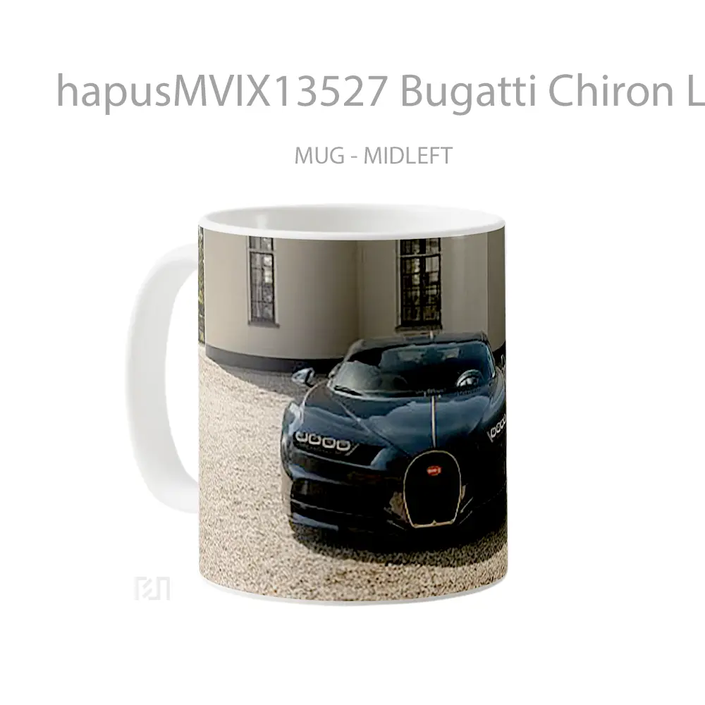 Mug Bugatti Chiron Lebe Cangkir Mobil - All-side / Desain