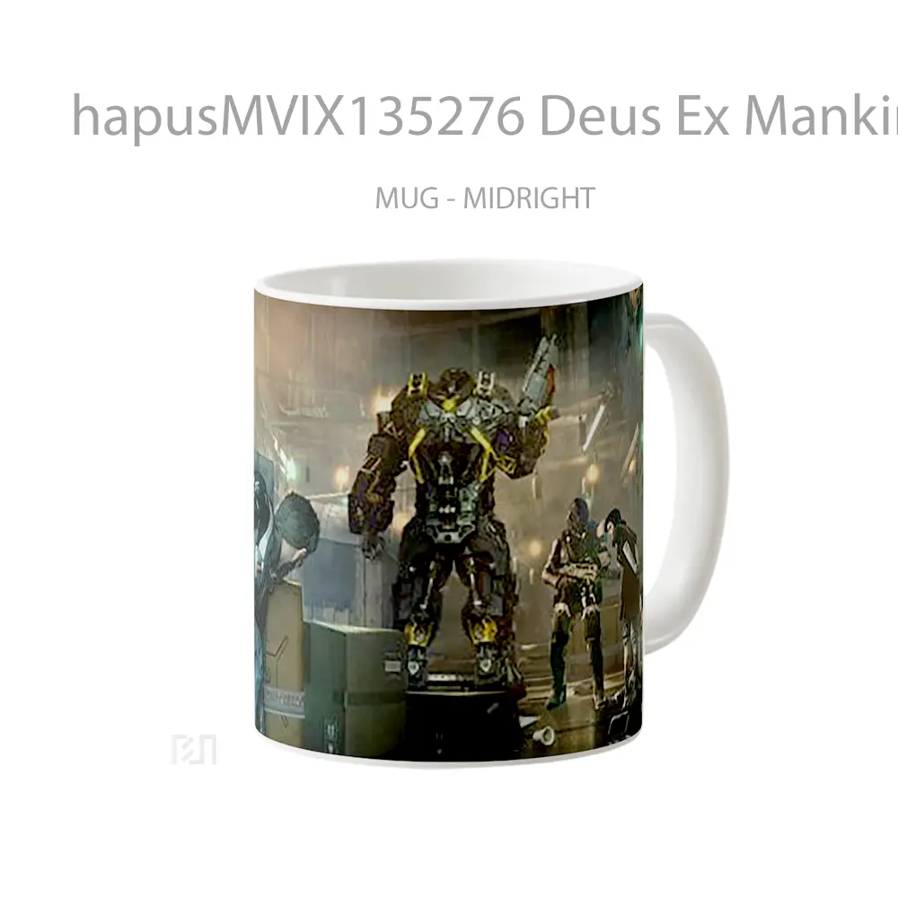 Mug Deus Ex Mankind Divided Gelas Keramik Unik - All-side / Desain