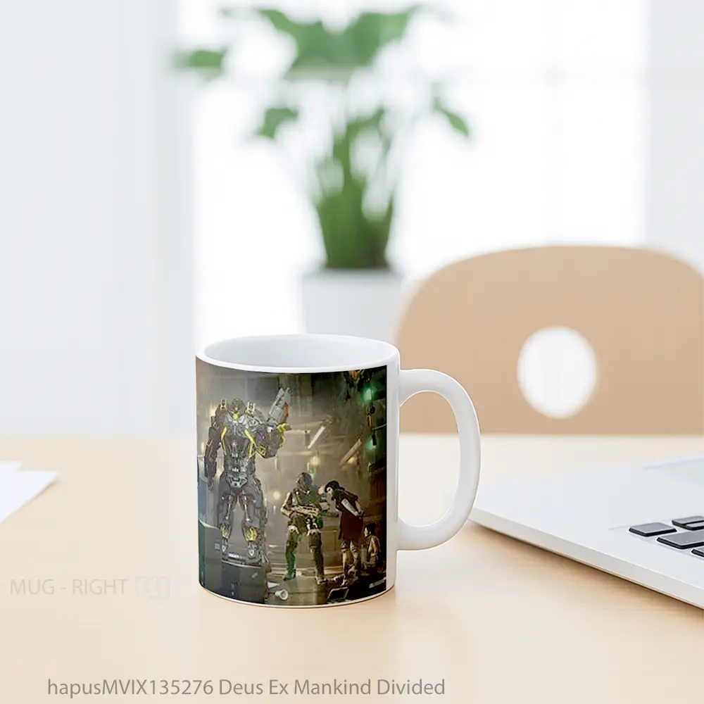 Mug Deus Ex Mankind Divided Gelas Keramik Unik - All-side / Desain