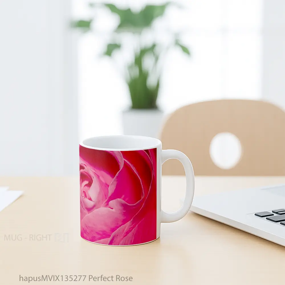 Mug Perfect Rose Gelas Keramik Unik - All-side / Desain