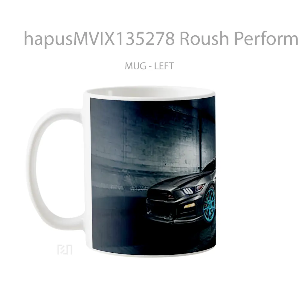 Mug Roush Performance Mustang Vossen Wheels Cangkir Mobil - All-side / Desain