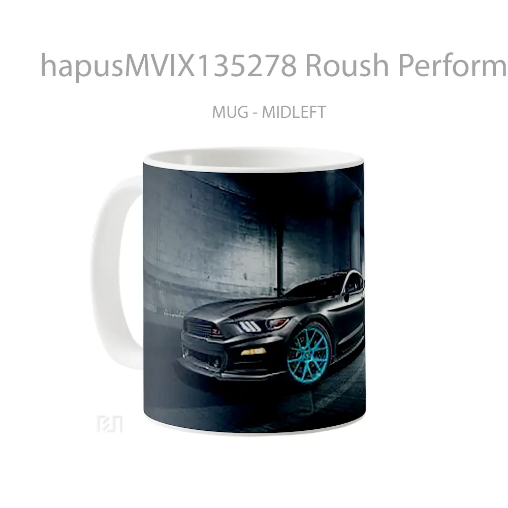 Mug Roush Performance Mustang Vossen Wheels Cangkir Mobil - All-side / Desain