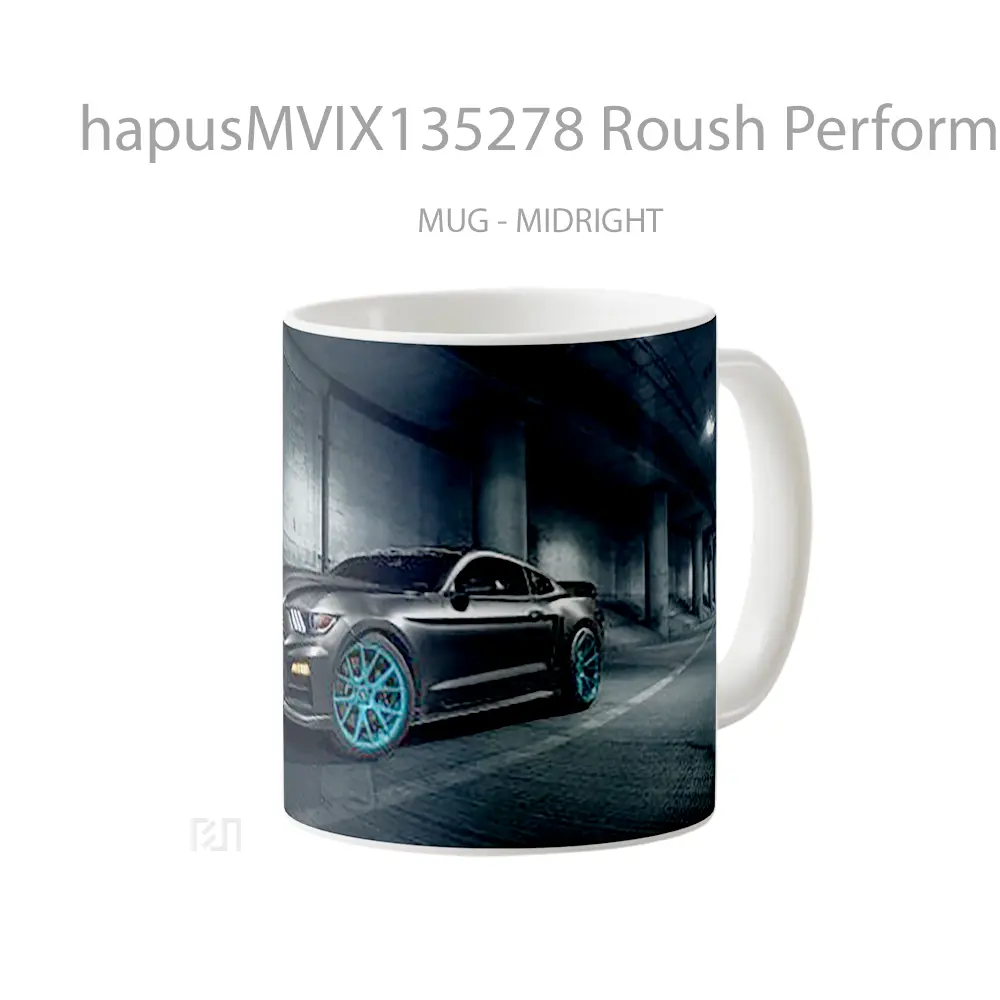 Mug Roush Performance Mustang Vossen Wheels Cangkir Mobil - All-side / Desain