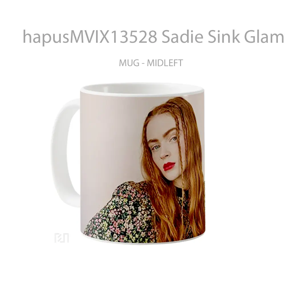 Mug Sadie Sink Glamour Uk Gelas Keramik Unik - All-side / Desain