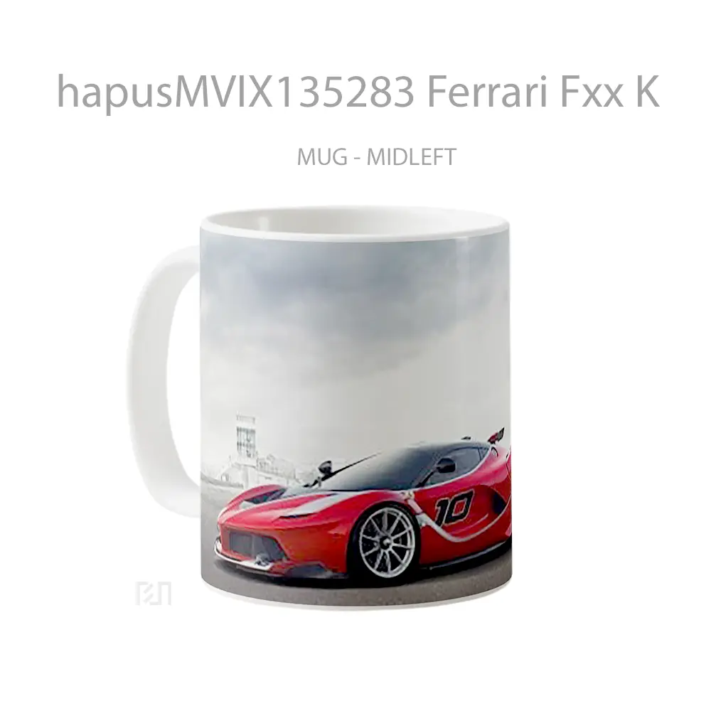 Mug Ferrari Fxx K Cangkir Mobil - All-side / Desain