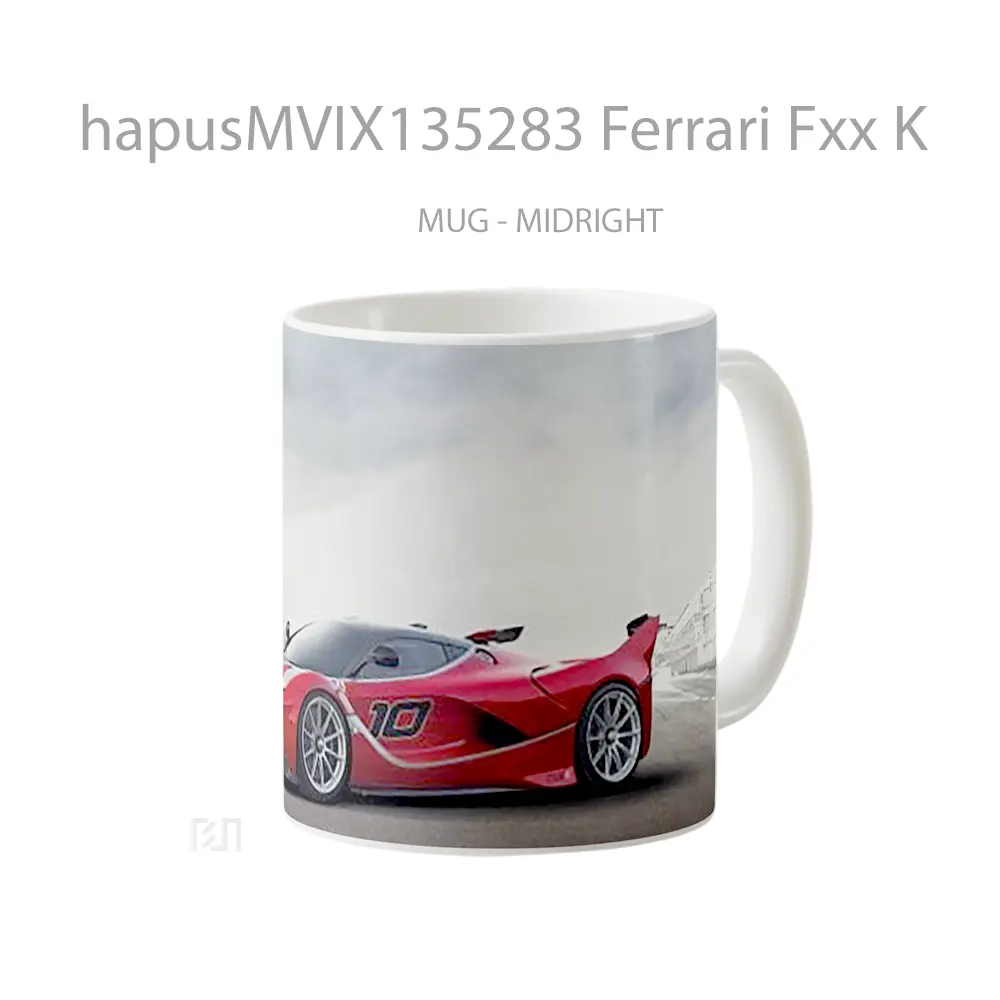 Mug Ferrari Fxx K Cangkir Mobil - All-side / Desain