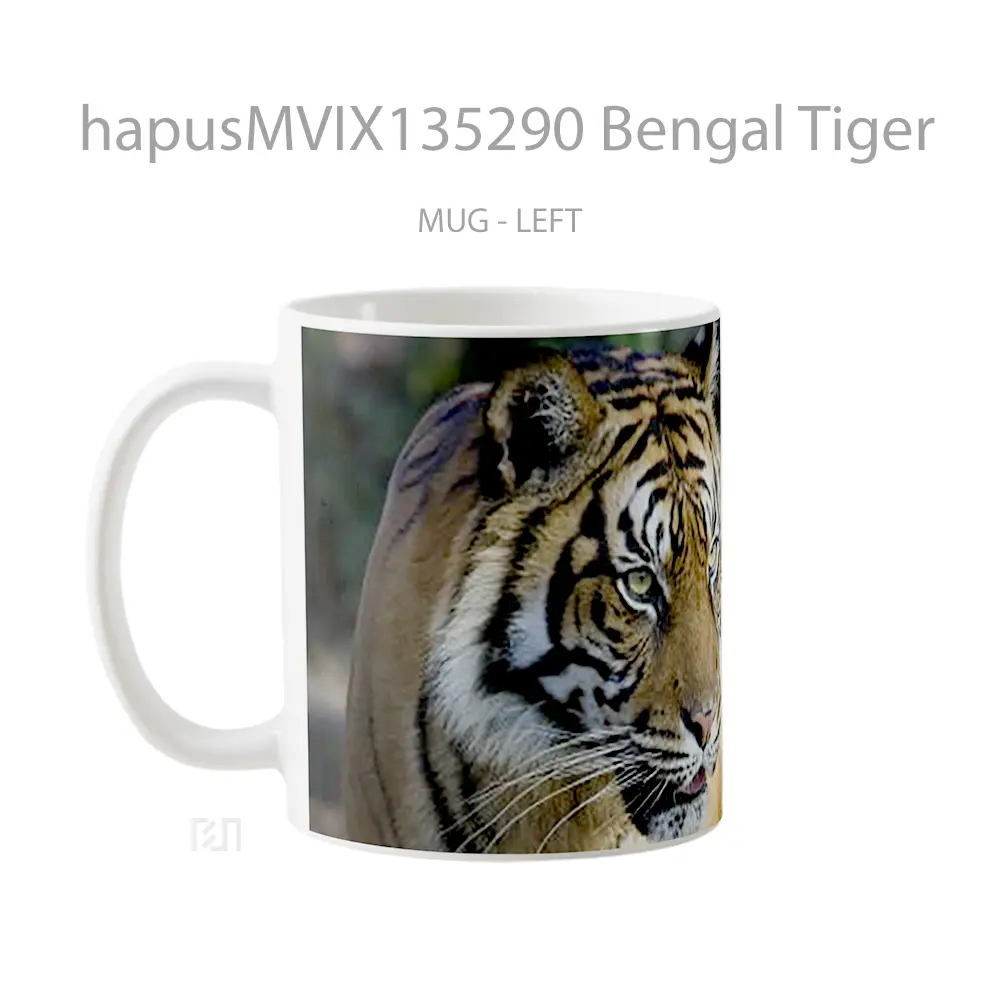 Mug Bengal Tiger Gelas Hewan Lucu - All-side / Desain