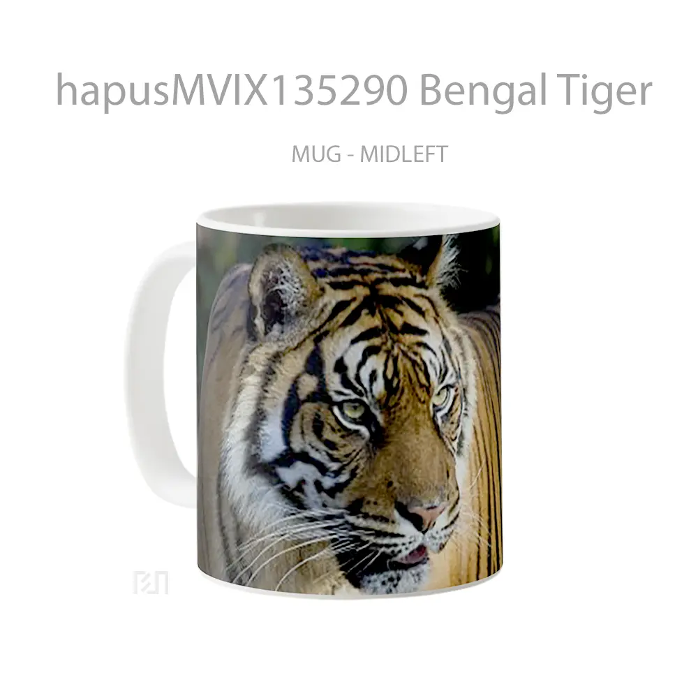 Mug Bengal Tiger Gelas Hewan Lucu - All-side / Desain