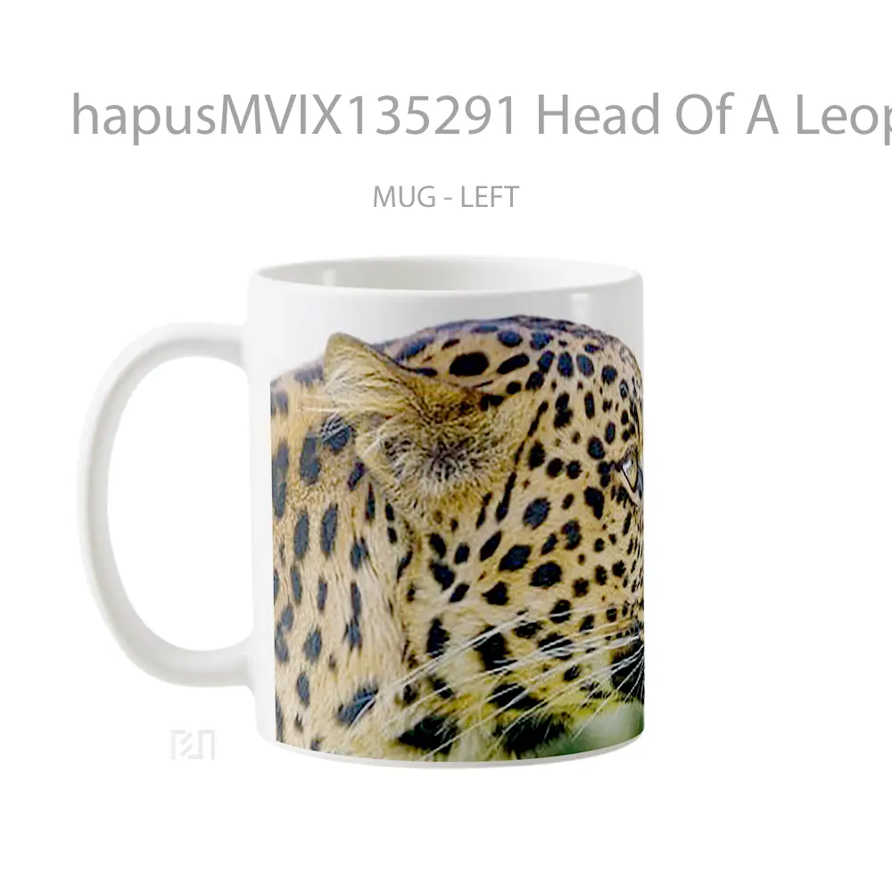 Mug Head Of A Leopard Gelas Keramik Unik - All-side / Desain