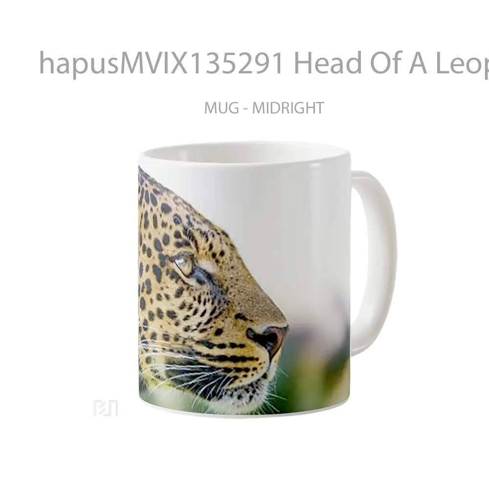 Mug Head Of A Leopard Gelas Keramik Unik - All-side / Desain