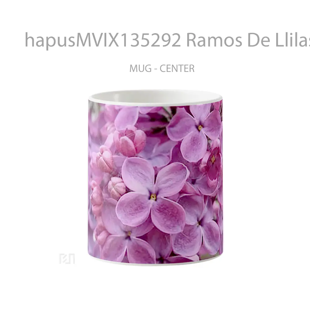 Mug Ramos De Llilas Gelas Keramik Unik