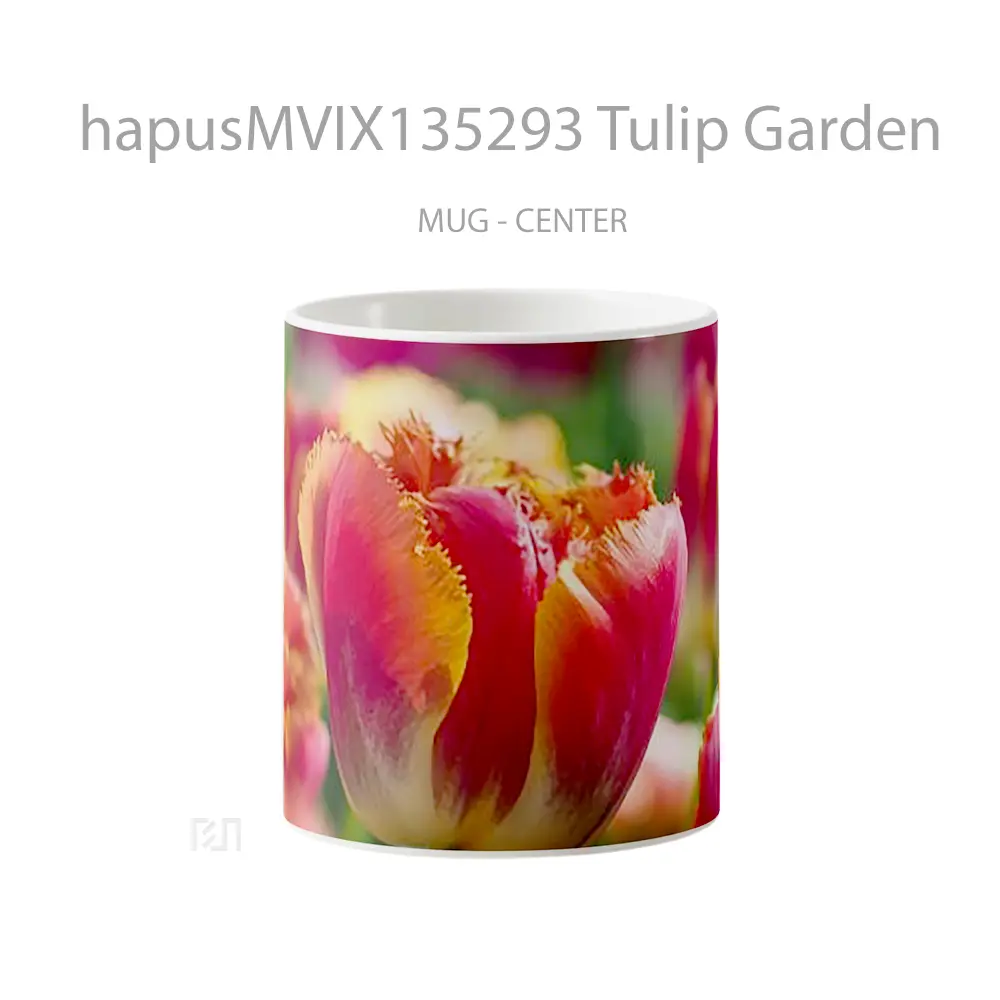 Mug Tulip Garden Gelas Pemandangan Alam