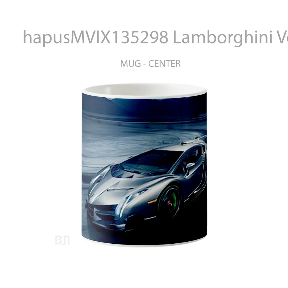 Mug Lamborghini Veneno Supercar Cangkir Mobil