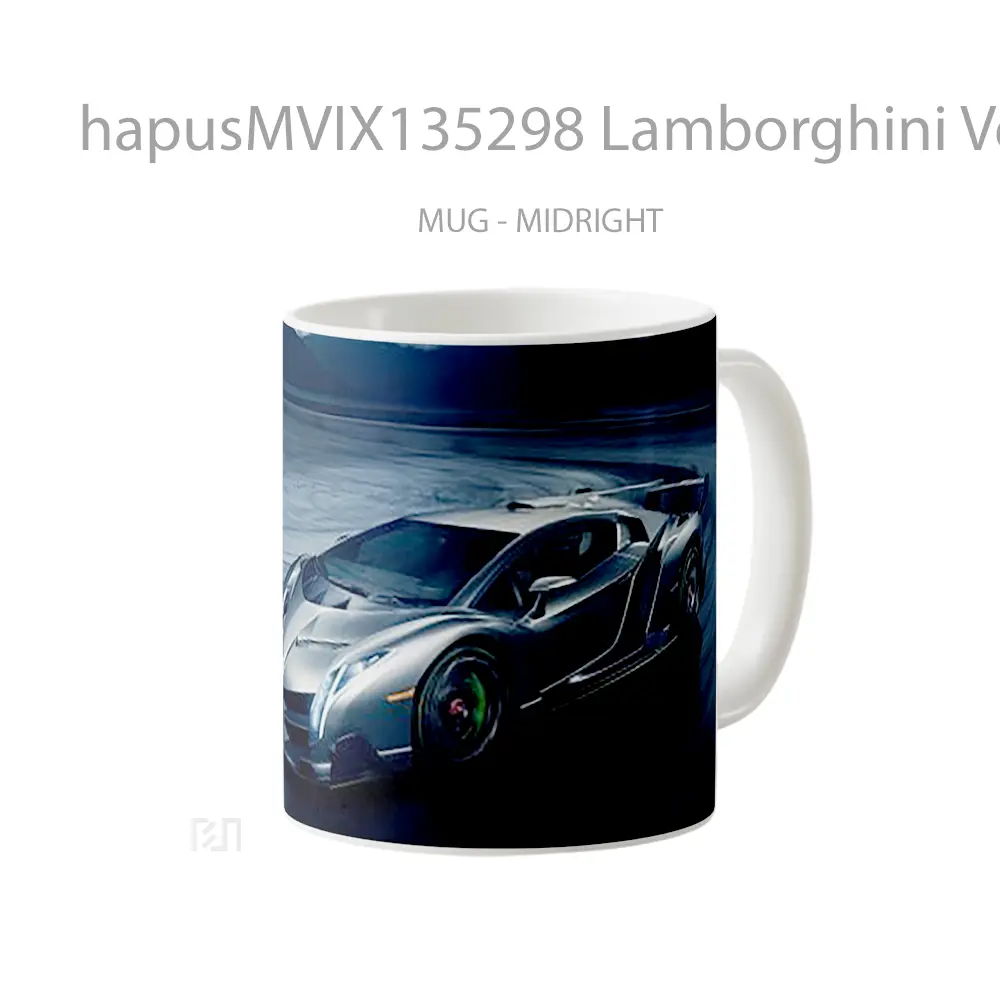 Mug Lamborghini Veneno Supercar Cangkir Mobil - All-side / Desain
