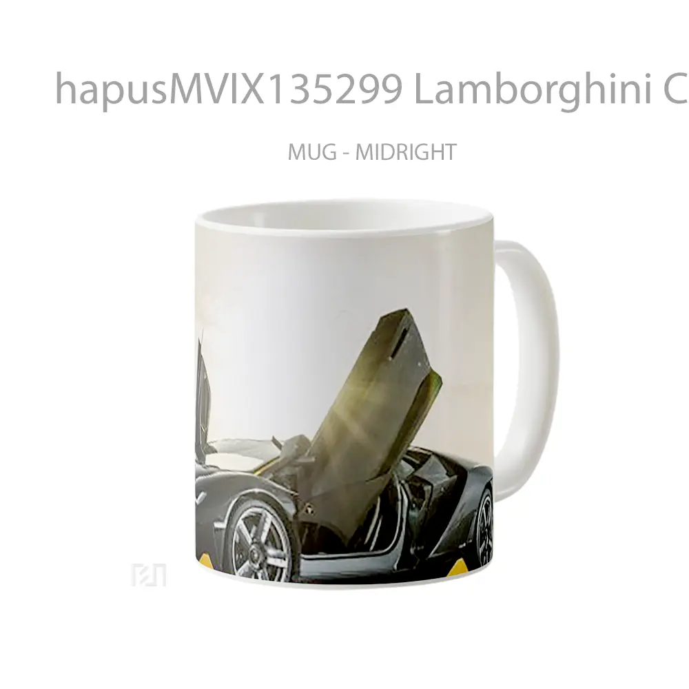 Mug Lamborghini Centenario Hypercar Cangkir Mobil - All-side / Desain