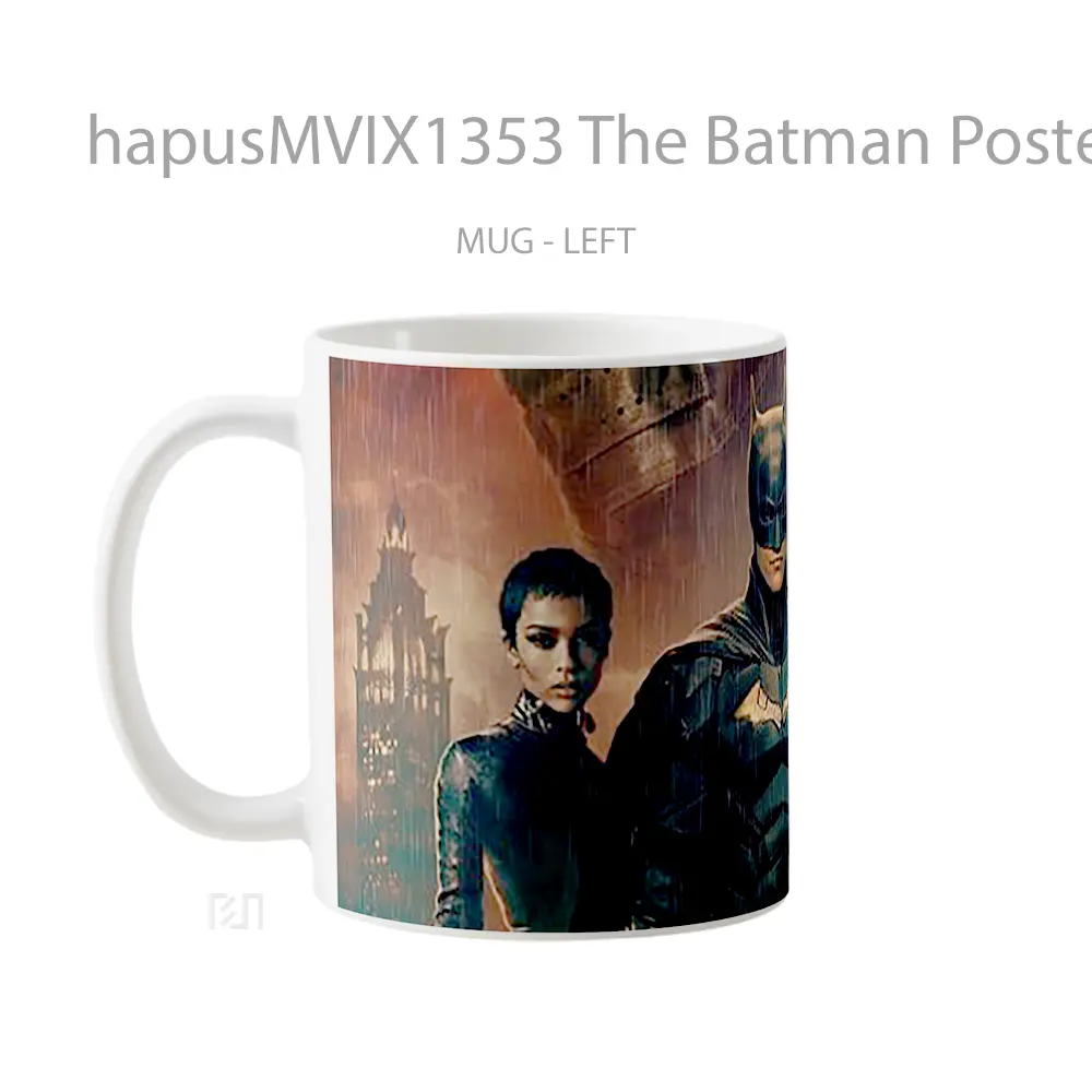 Mug The Batman Poster Gelas Superhero - All-side / Desain