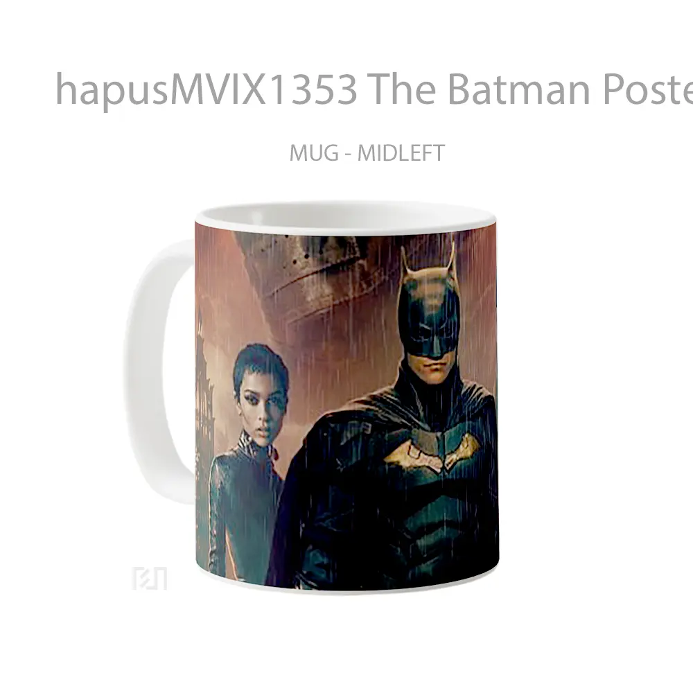 Mug The Batman Poster Gelas Superhero - All-side / Desain