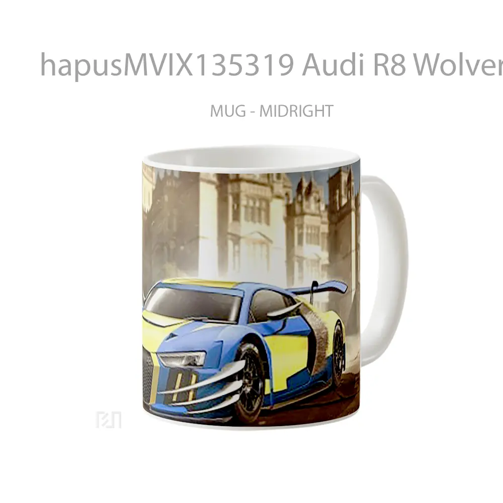 Mug Audi R8 Wolverine Gelas Superhero - All-side / Desain