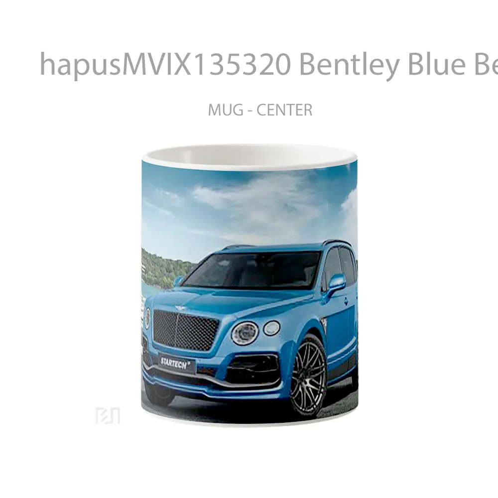 Mug Bentley Blue Bentayga Cangkir Mobil